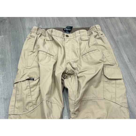 CQR Mens Khaki Ripstop Lightweight Outdoor Tactical Cargo Pants Size 34W/34L - Picture 4 of 8